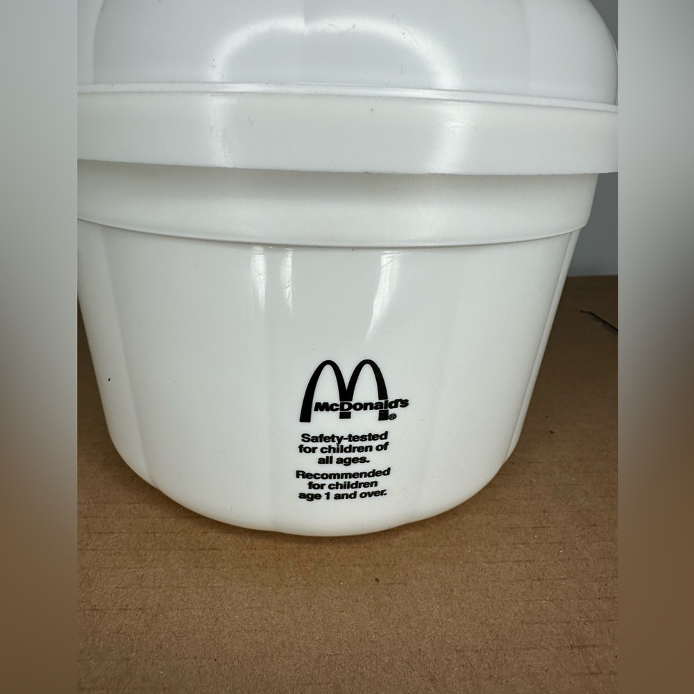 Vintage 1986 McDonalds Happy Meal Ghost Halloween Bucket and Lid 👻 - Picture 4 of 9